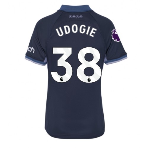 Tottenham Hotspur Destiny Udogie #38 Gostujuci Dres za Ženska 2023-24 Kratak Rukav